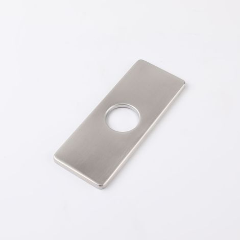 Plaque de perçage pour robinet de cuisine/de salle de bain, rosace de robinet en nickel brossé (1/4)