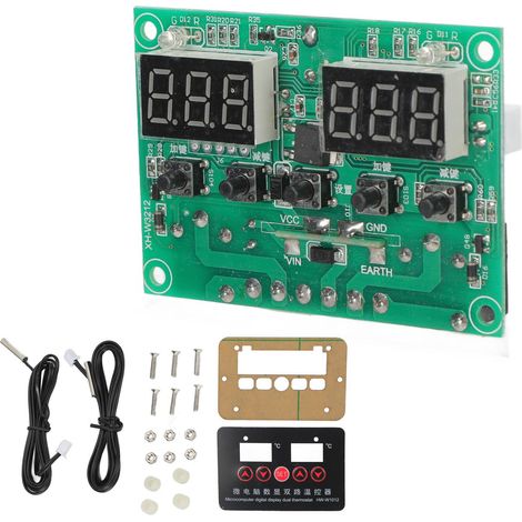 Module régulateur de thermostat à double relais avec affichage numérique 220 V HWW1012