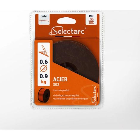 Fil Mig Sg2/G3Si1 D100 0,6Mm (0,9Kg) Selectarc