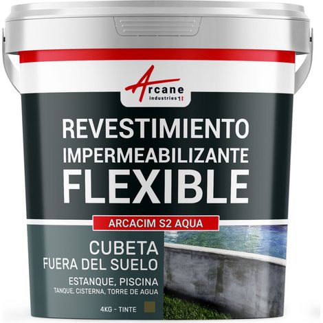 Revoque exterior impermeable: para piscina fuera de tierra, depósito, cisterna, tanque de agua - ARCACIM S2 AQUA (1/5)