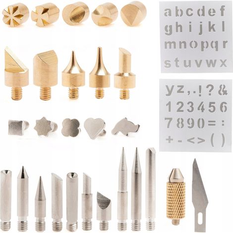 Set di 28 punte per pirografia