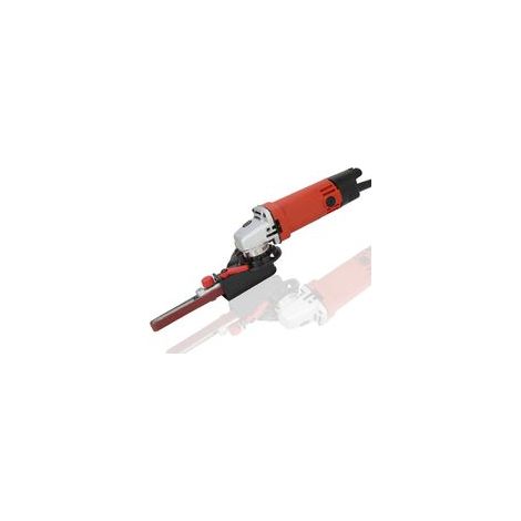 Ponceuse à bande pour meuleuses d'angle 115/125 + 3 bandes abrasives –