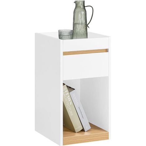 SoBuy Bedside Table Nightstand Sofa Side Table End Table,FBT137-W (1/5)