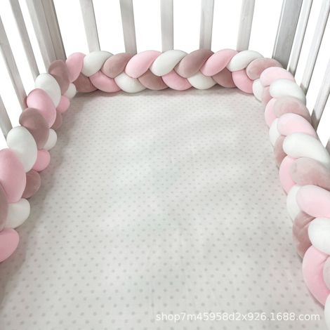 Protège-parois de lit en macramé fait main, bande souple pare-chocs anti-chocs, corde à nœuds longue (1 m, 1,5 m, 2 m) (1/5)