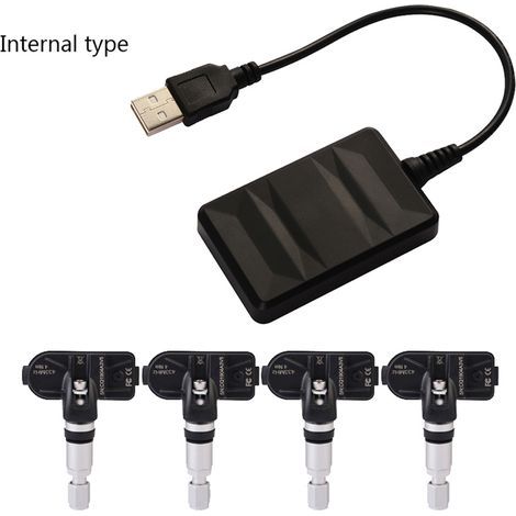 Moniteur de pression des pneus USB pour système d'alarme de surveillance de Navigation Android/outil de Transmission numérique sans fil avec capteur. (1/5)