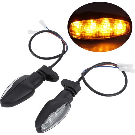 Clignotants Moto LED Ambre Avant 12V Compatible Triumph Tiger 800/1200 Feux Indicateurs Motard (1/5)