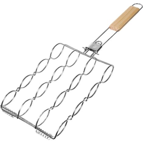 de barbecue pliable - Support portable en métallique traitée thermiquement - Cadre en acier pliable - Accessoire de cantine - Article synthétique robuste pour griller des légumes à (1/5)
