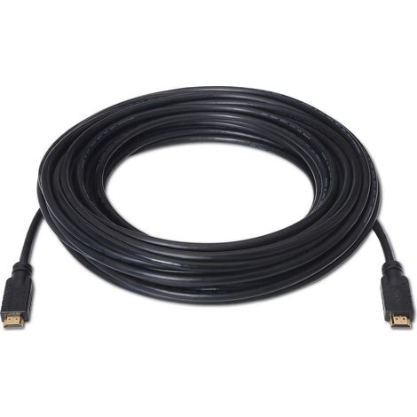 CABLE HDMI AISENS A120-0373 - PREMIUM ALTA VELOCIDAD - 4K 60HZ - CON REPETIDOR - CONECTORES TIPO A MACHO-MACHO - 15M - NEGRO (1/2)