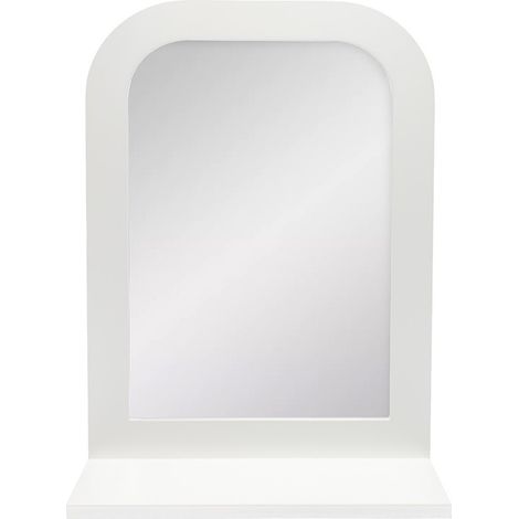 Miroir en bois blanc 38 x 12,5 x 54 cm (1/5)