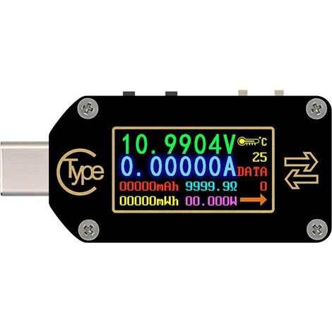 TC66 Type-C PD Déclencheur USB Tension Ampèremètre Capacité Compteur 2 Voies Chargeur Batterie USB Testeur (1/5)
