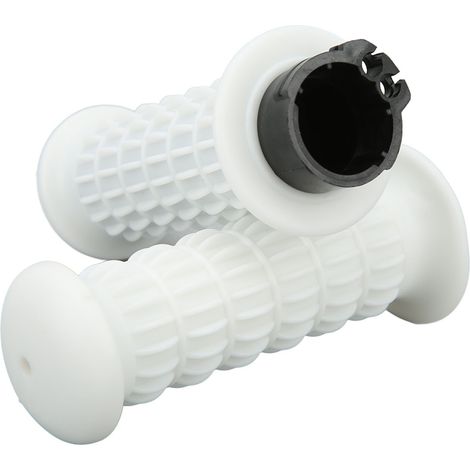 Poignées de gaz moto universelles en silicone antidérapantes confort 25mm barre creuse standard 2 pièces gauche droite (1/5)