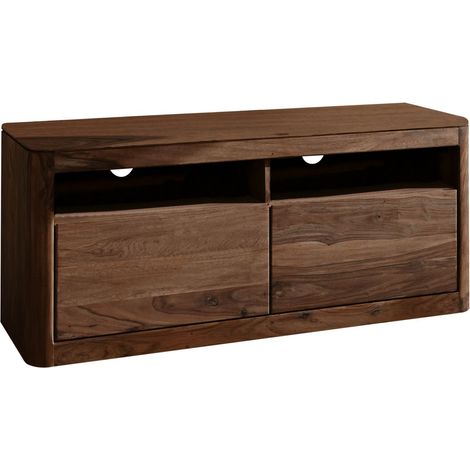 Meuble TV 130x40 Palissandre teinté Smoked cherry TORONTO 119