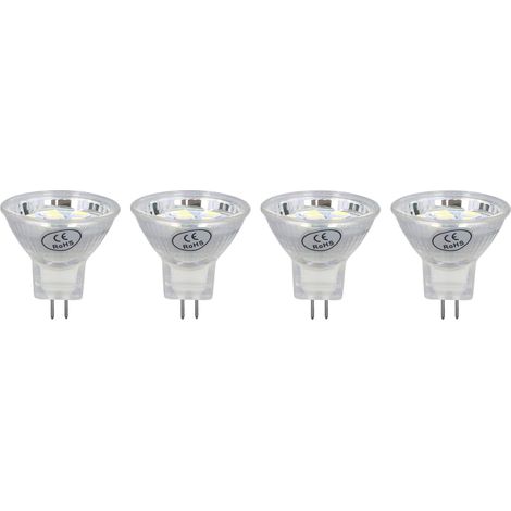 Ampoules LED MR11, 3 W, 300 lm, avec 9 LED, culot à double broche pour spots, lampes d'extérieur, lumière blanche froide (1/5)