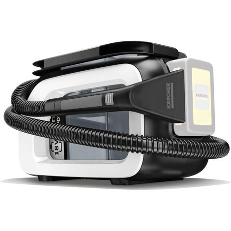 Kärcher – Aspirateur-laveur sans sac 18V – Nettoyage en profondeur pour textiles – Tuyau flexible pour zones difficiles – Fonction rinçage hygiénique