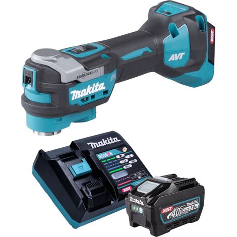 Makita TM 001 GT101 Outil multifonctions sans fil 40 V max Starlock Max Brushless + 1x batterie 5,0 Ah + chargeur (1/5)