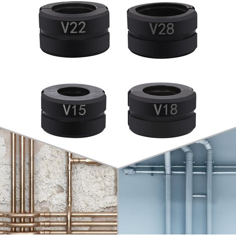 4-teilige Presszange, Pressmatrizen, Pressbacken für Rohre, Satz Pressbacken für Rohre 15–28 mm (1/4)