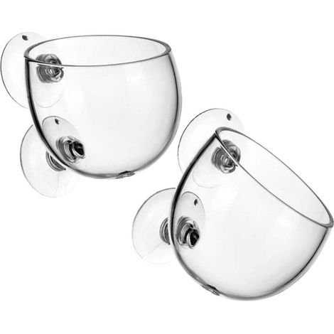 Décoration d'aquarium Aquatique Fish Tank Plant Pot Ventouse (2 PCS) (1/5)
