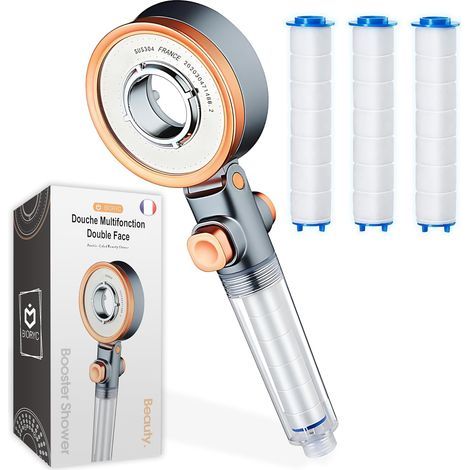 Duschkopf, Wasserfilter, Hochdruck, Wassersparfunktion, Duschschlauch, Badezimmer (1/5)