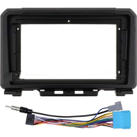 Panel de radio para coche de 9 pulgadas, adaptador de placa de marco estéreo, kit de embellecedor de salpicadero para Jimny JB64 2018-2020