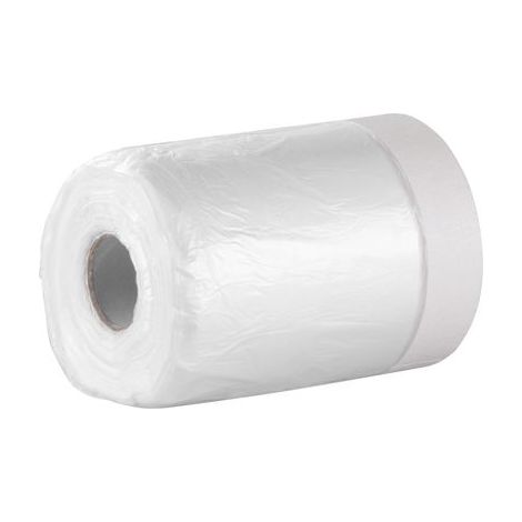 Abdeckfolie Strend Pro, 550 mm, L-30 m, PE, Maler-, mit Abdeckklebeband, Abdeckfolie für Boden