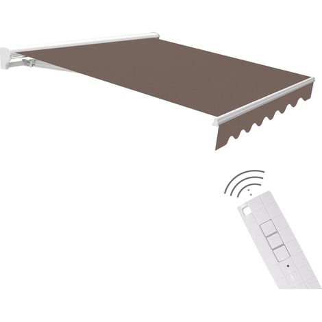 Store motorisé extérieur 3x2,5 taupe – Télécommande (1/5)