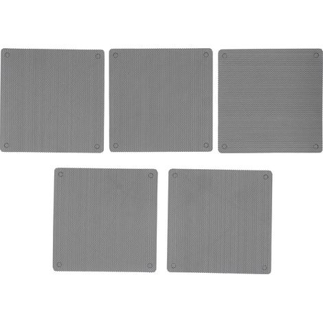 5 pièces Housses de Ventilateur PC 12cm Noir Filtre à Poussière PVC Antipoussière pour Ordinateur Portable (1/5)