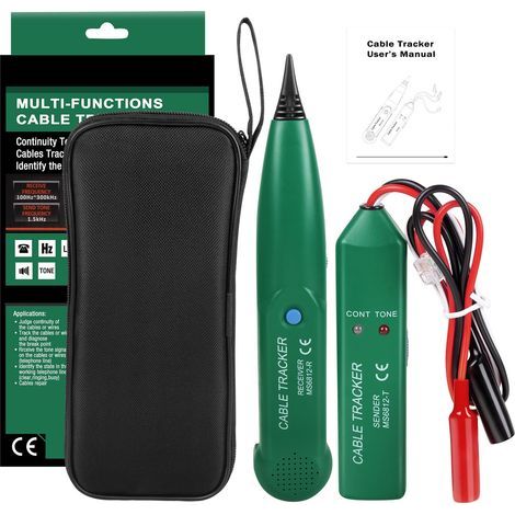 MS6812 Détecteur de Cable électrique, Traceur de Câble Portable,Testeur de Câble Téléphonique, Traqueur de câble, Recherche de Ligne (1/5)