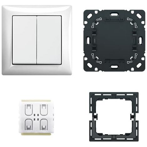 Busch-Jaeger Set completo Smart Switch 4 canali radio bianco alpino - Busch-balance® SI (6716/01 UJ-914), 2CKA006730A0153