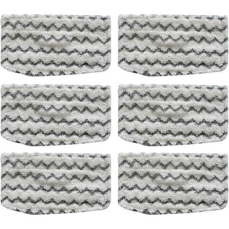6 pièces balai vapeur chiffon nettoyage chiffon lavage tampon lavable accessoires (1/5)