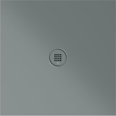 Receveur de douche en céramique carré 80x80x2cm, agave mat