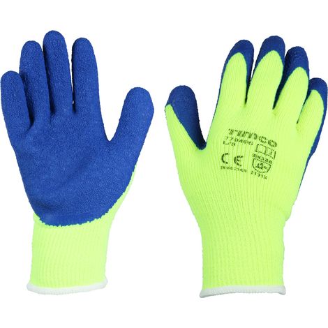 TIMCO Warm Grip Crinkle Latex Coated Polyester Gloves - Large