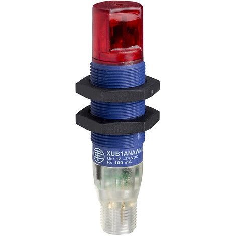 Détecteur photoélectrique OsiSense XUB réflex polarisé portée 2m connecteur M12 (XUB9BPBWM12)