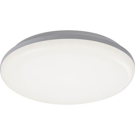 Plafonnier LED Rabalux Eric rond blanc 28cm 24W IP64 (1/3)