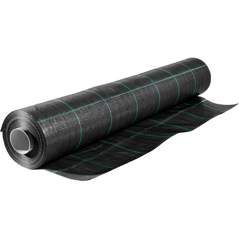 Telo Pacciamatura Antistrappo Uv Resistente Permeabile Drenante Orto Giardino Serra Polipropilene Contro Le Erbacce Copertura Pacciamante Super Resistente Stop Erbe Infestanti 1.57x20Mt