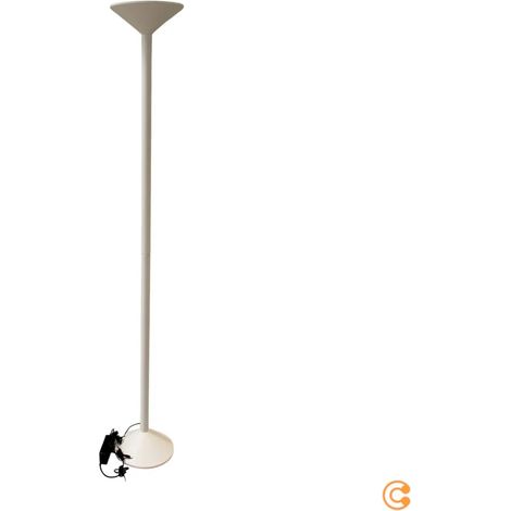 [GEBRAUCHT] B-Ware Fabas Luce Stehleuchte Standlampe Led Tratto Weiß Metall Dimmer Touch Wohnzimmer