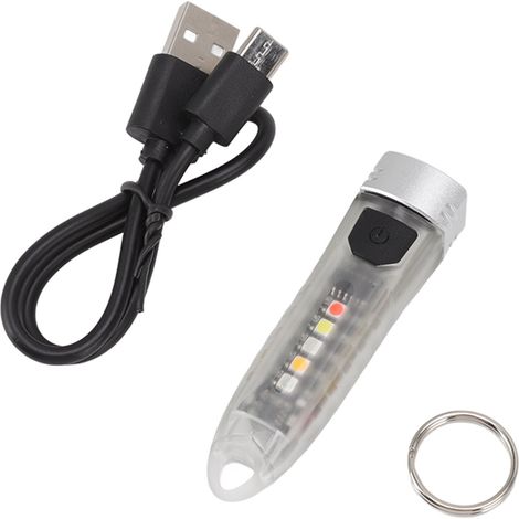 USB-wiederaufladbare tragbare Schlüsselanhänger-Taschenlampe (1/2)
