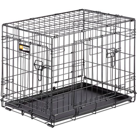 Ferplast DOG INN Box pieghevole per cani in varie misure.. Variante DOG-INN 60 - Misure: 64.1 x 44.7 x h 49.2 cm - Nero (1/5)