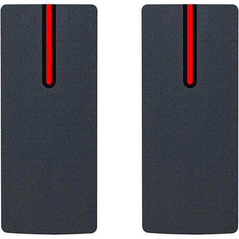Deux lecteurs de cartes à puce étanches IP68, lecteur de contrôle d'accès par carte de proximité 13,56 kHz, prenant en charge la sortie Wiegand 26/34. (1/5)