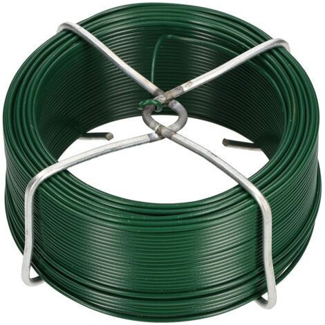Fil de jardin - Diamètre : 1,6 mm - 50 m - Revêtement PVC - Fil de liaison pour plantes - Fil de bricolage - Fil de modelage - Vert-NANOTEH (1/5)