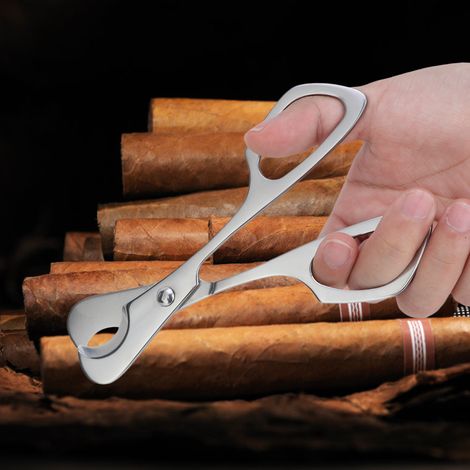 Ciseaux à cigares Creative 420 entièrement en acier inoxydable, résistants et spécialement conçus pour les cigares.