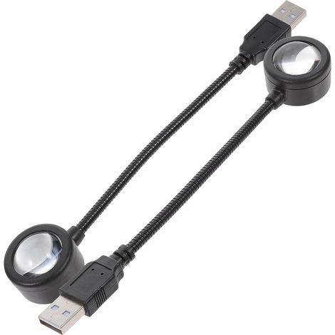 Lot de 2 Lampes Projection Coucher de Soleil LED Effet Arc-en-ciel 13 Modes, Abs, Lumière Douce et Flexible 360°, Veilleuse Décorative pour Chambre et Salon, Ambiance Romantique (1/5)
