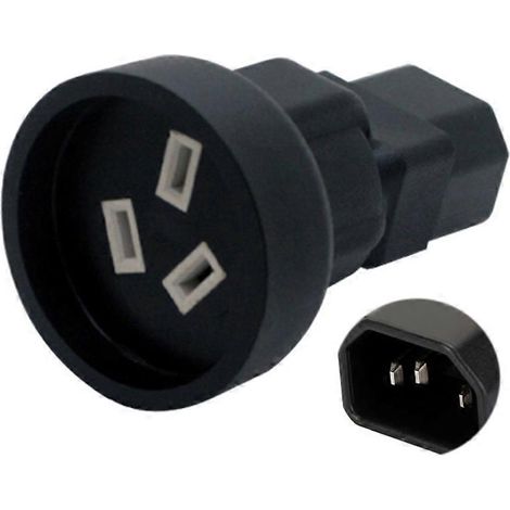 Adaptateur secteur IEC320 C14/IEC320-C20 vers SAA, 3 bornes. (1/5)