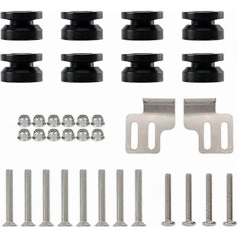 Montagesatz für Motorrad-Seitenkoffer aus Aluminiumlegierung, inklusive Schrauben, Distanzstücken und Rahmenbefestigungsbolzen. (1/5)