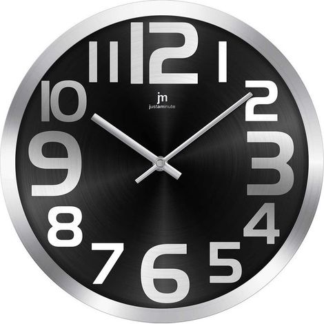 Lowell, Orologio da Parete, Nero, Rotondo, Metallo, 29 cm, L-14972N