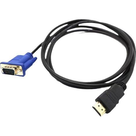 1.5 meter 1080p HDMI to VGA adapter cable for HDMI to VGA connections.High quality enhances quality of life. (1/5)