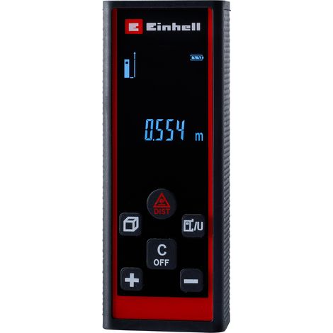 Einhell Laser Entfernungsmesser TC-LD 60 R (60 m max. Messbereich, Messmodi Distanz, Fläche, Volumen, Pythagoras, Abstecken, Dauermessung, LCD-Display, ohne Batterien) (1/5)