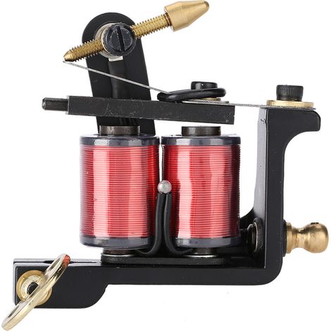 10 tours machine à tatouer professionnelle alliage bobines cuivre shader gun (1/5)