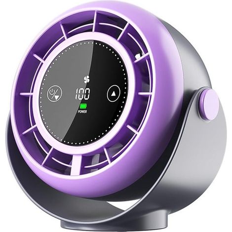 Ventilador de sobremesa Turbo con circulación de aire,ventilador USB para pared,ventilador multifuncional para diversos lugares (morado) (1/5)