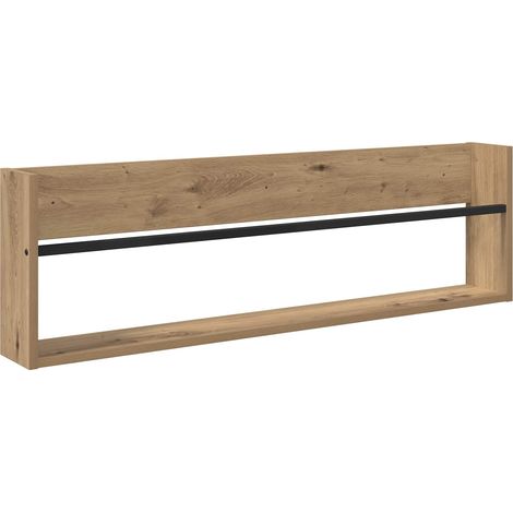 Maison Exclusive - Scaffale per riviste Rovere artigianale 100 x 12 x 30 cm