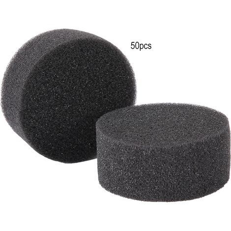 50pcs Eponges de Culture Hydroponique sans Terre pour Pépinière et Serre (Noir) (1/5)